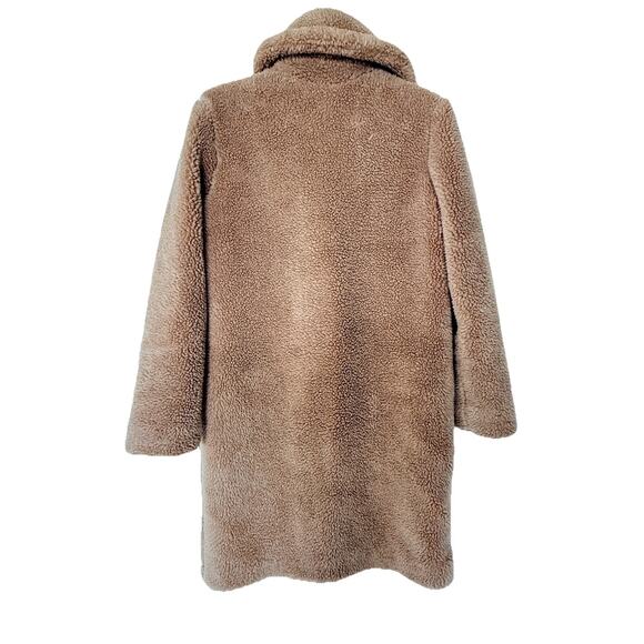 Gap Brown Sherpa Teddy Overcoat Coat XS - Picture 5 of 5